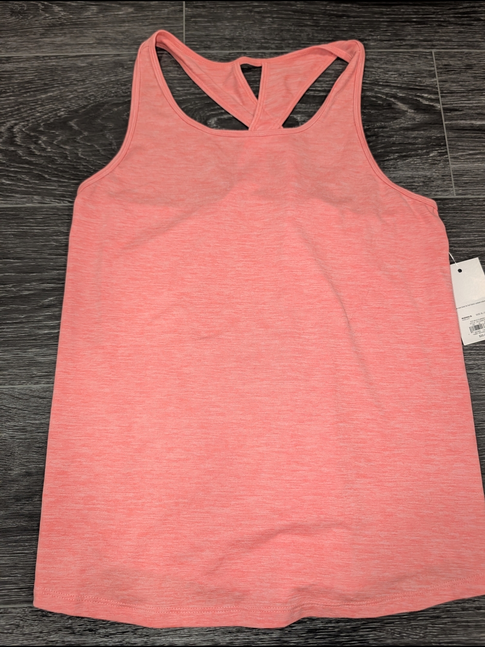 Girls Coral Racerback Tank Top